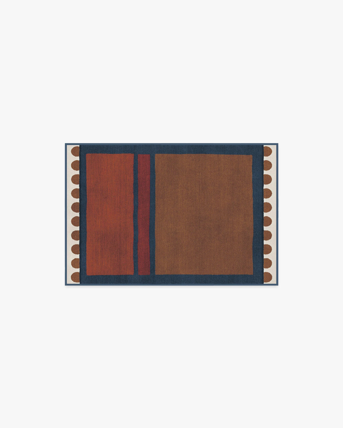 Nina Indigo & Rust Flatwoven Rug by Jungalow