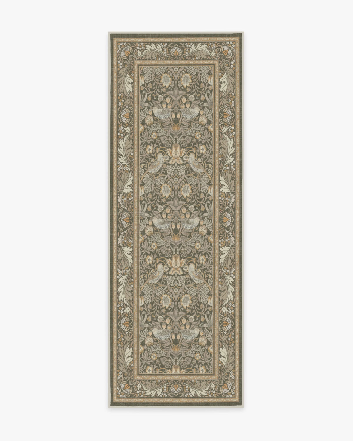 Strawberry Thief Stone Gold Rug by Morris & Co.
