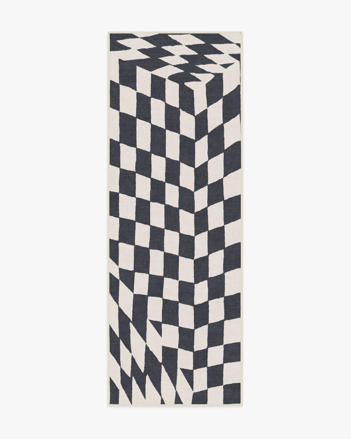 Ricardo Checkerboard Ivory & Black Rug by Humberto Leon