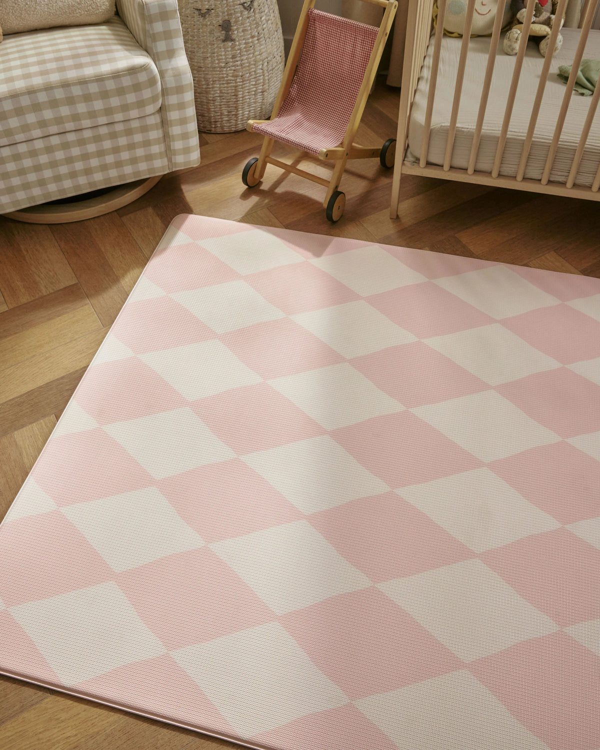 Happy Harlequin Pearl Pink Play Mat