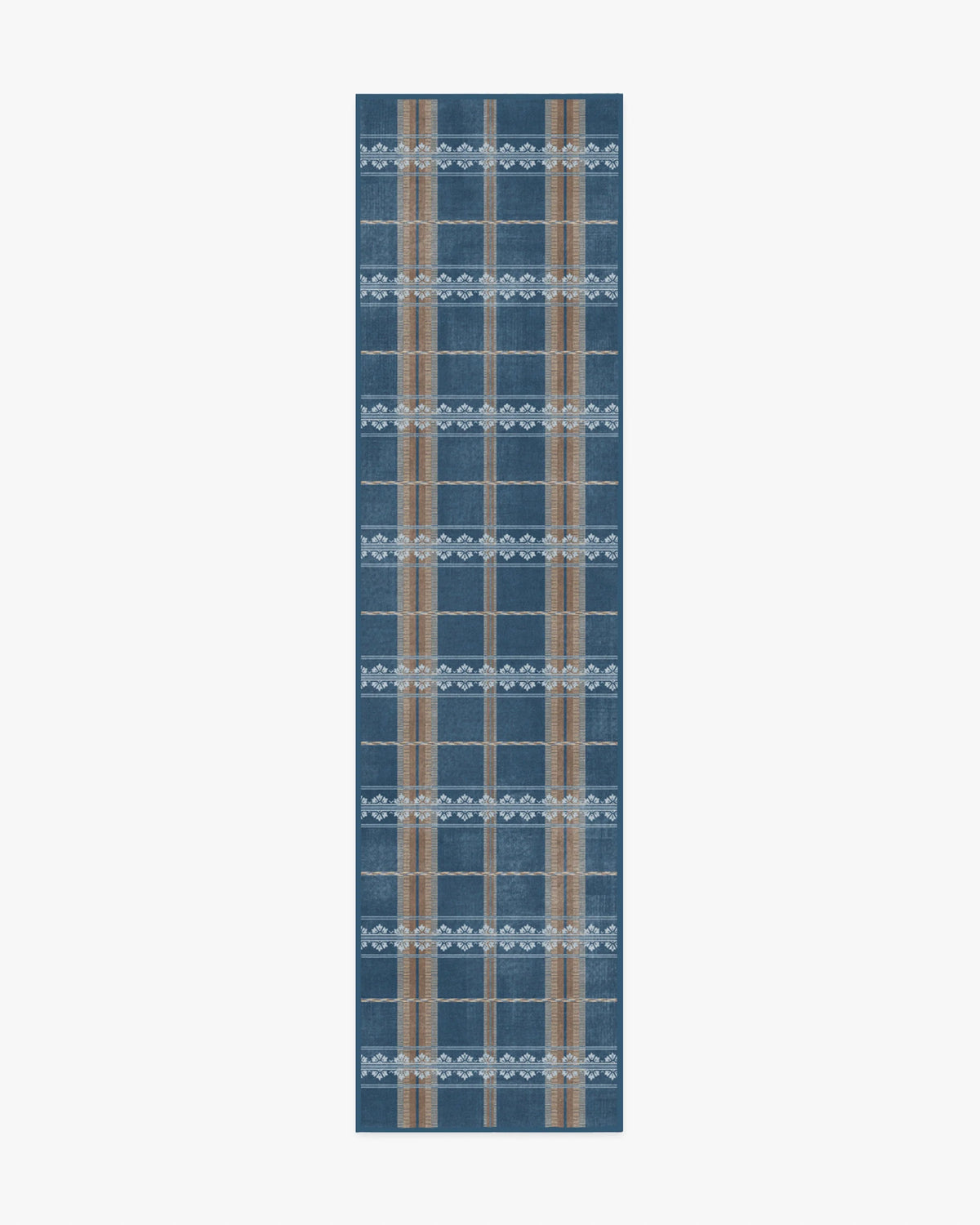 Hanover Check Navy Rug by Morris & Co.