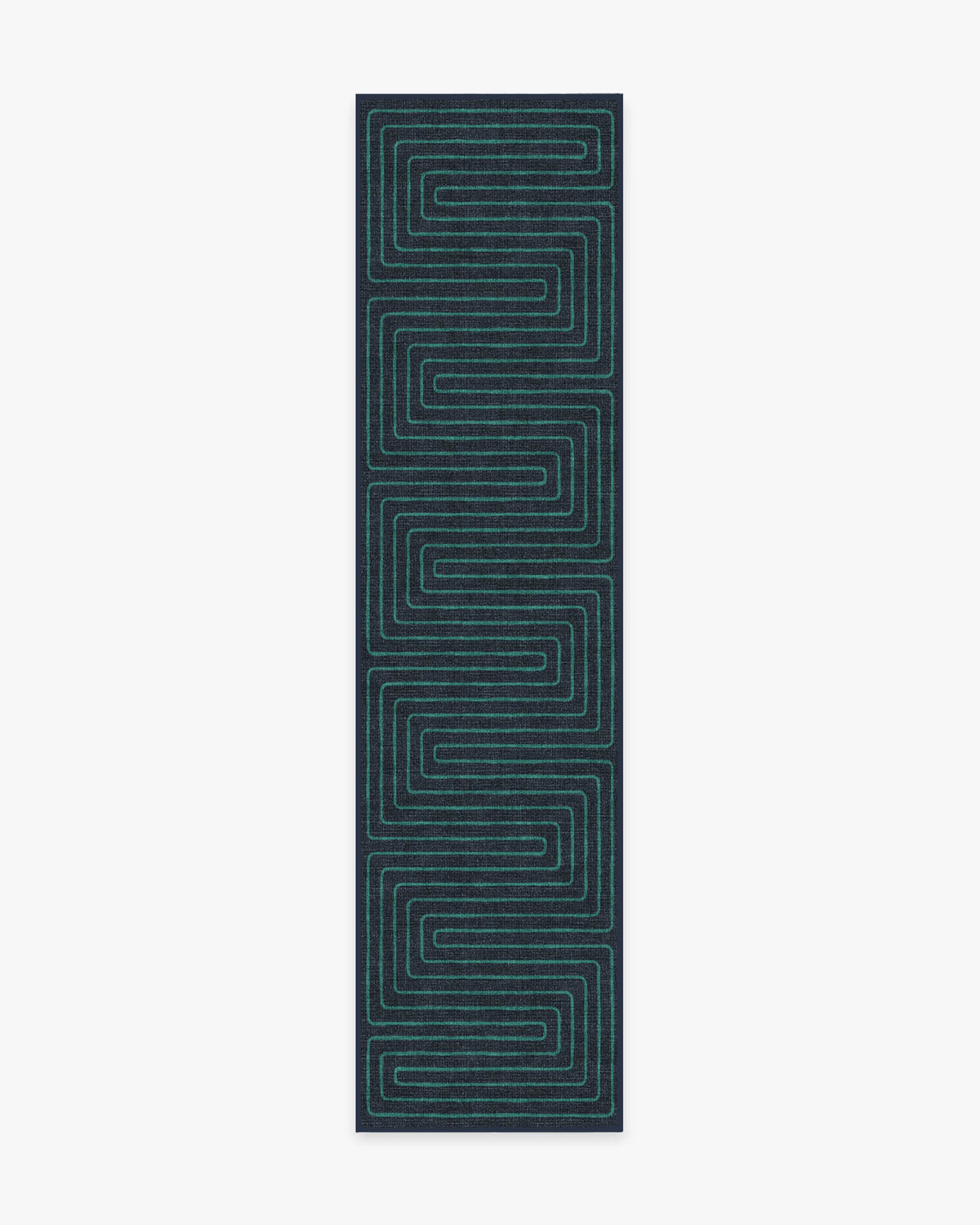 Labyrinth Navy & Teal Rug by Jonathan Adler