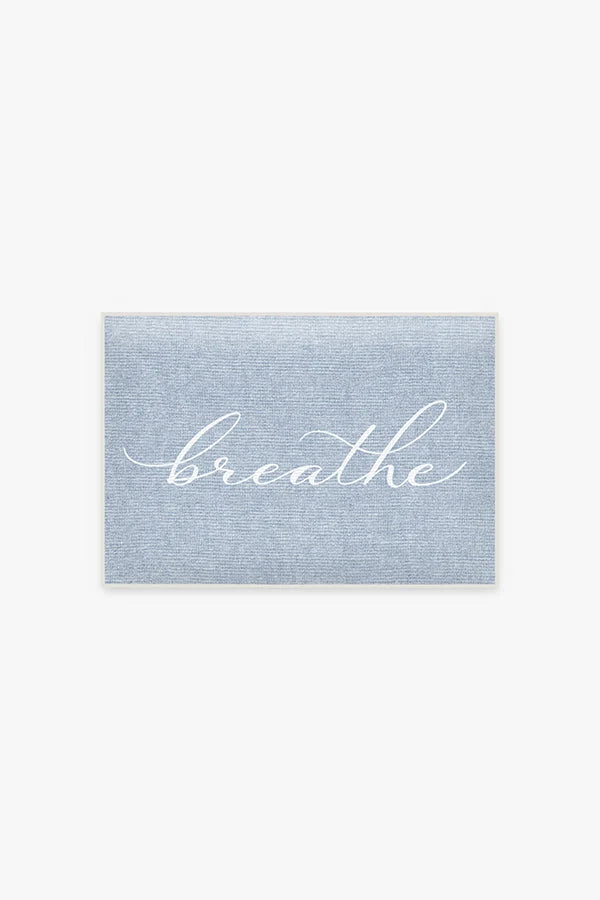 Breathe Light Blue Bath Mat