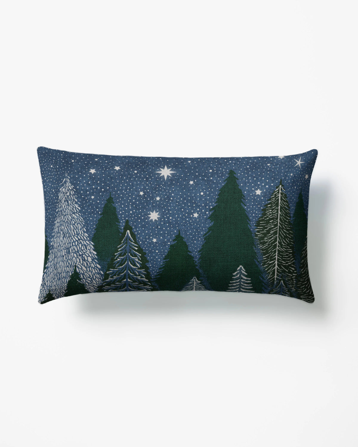 Midnight Grove Woven Throw Pillow