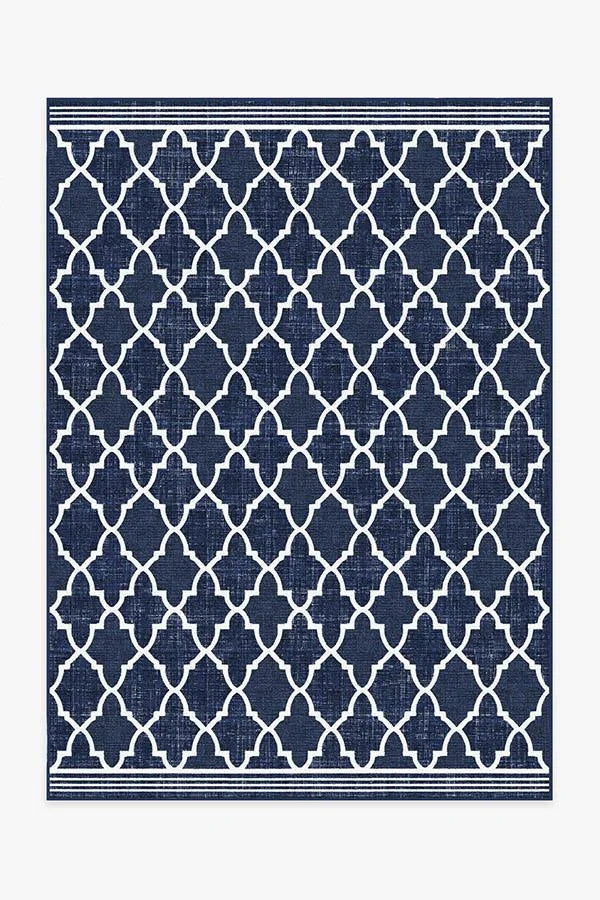 Varia Trellis Royal Blue Outdoor Rug