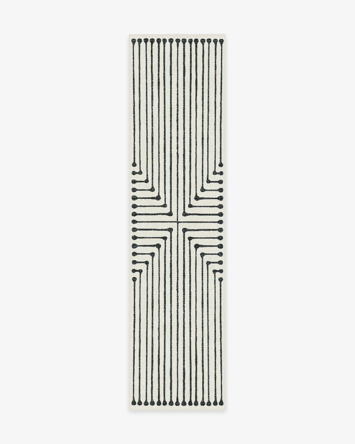 Inkdrop Black & Ivory Rug by Jonathan Adler