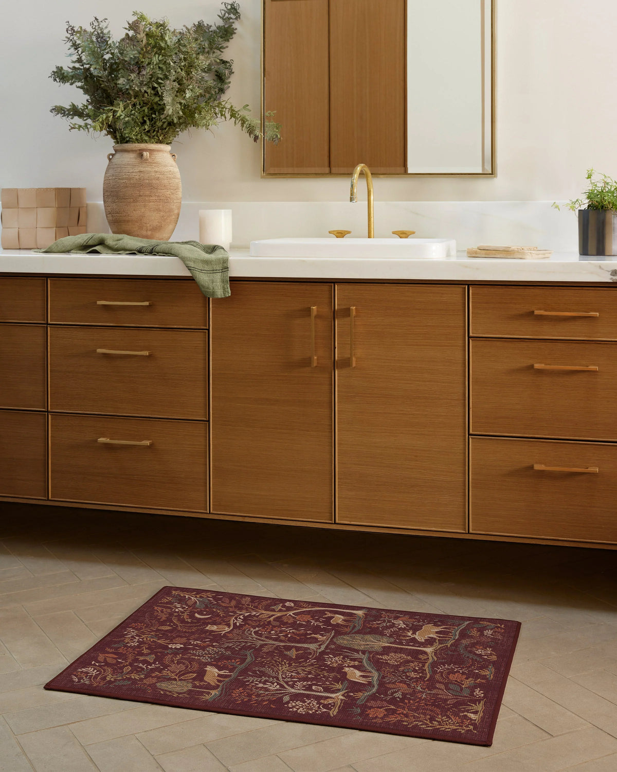 Wilder Burgundy Multicolor Flatwoven Rug