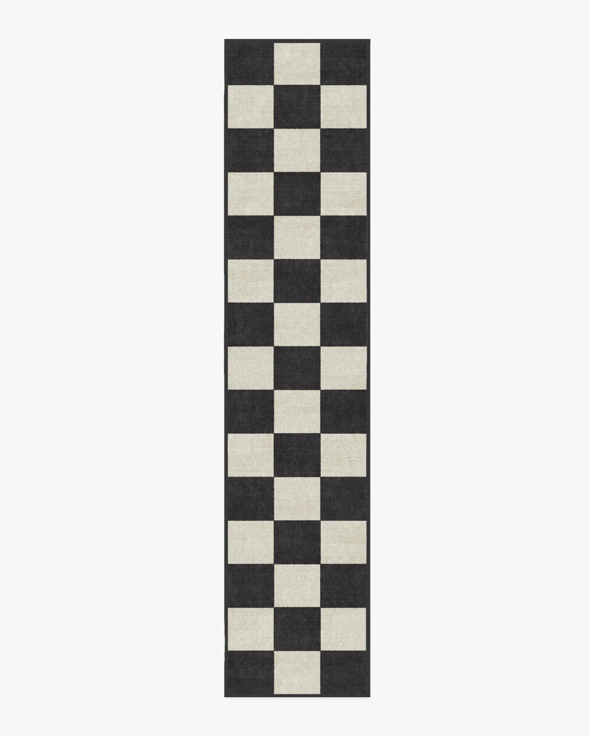 Jaque Checkered Black Rug