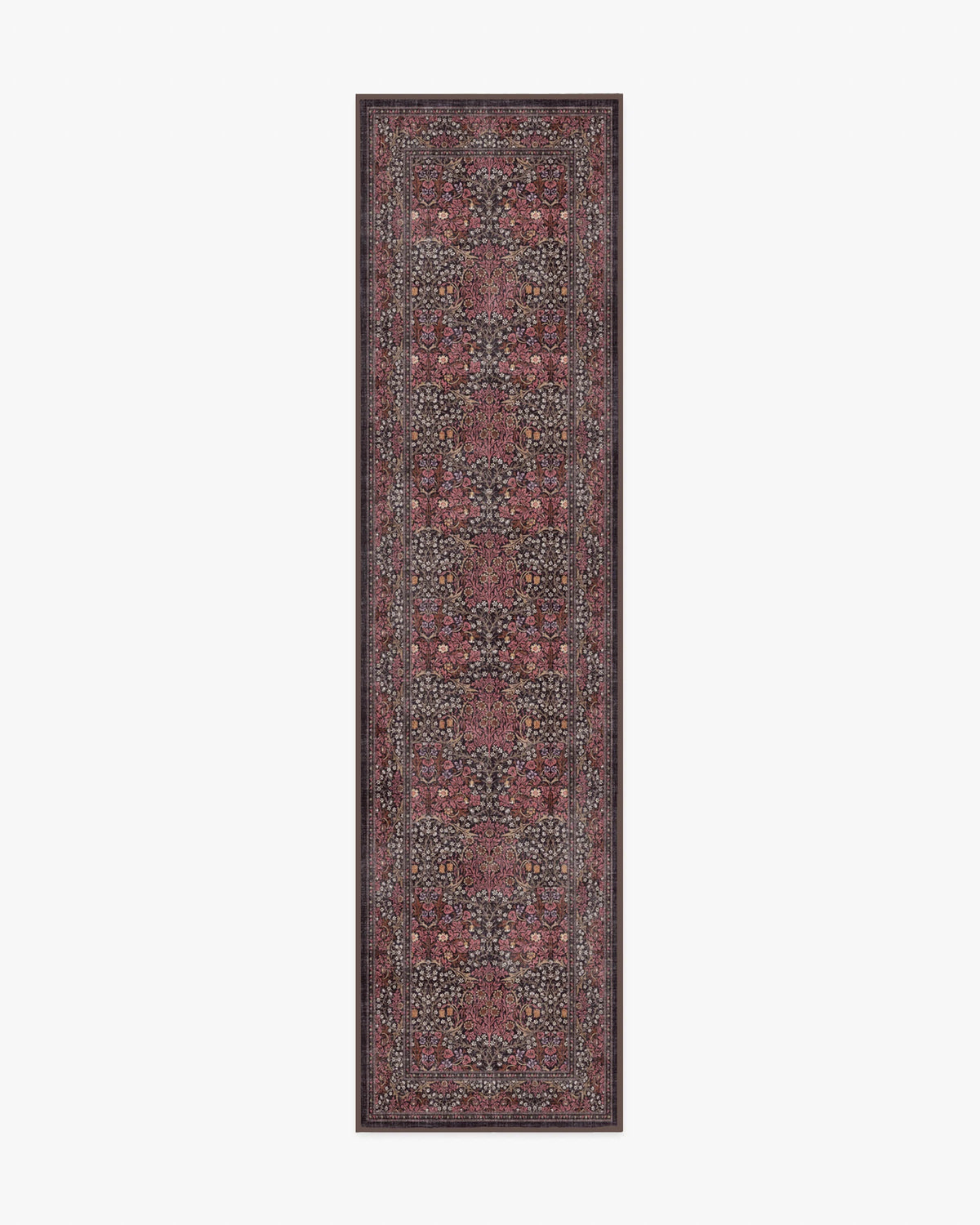 Blackthorn Amber Red Rug by Morris & Co.