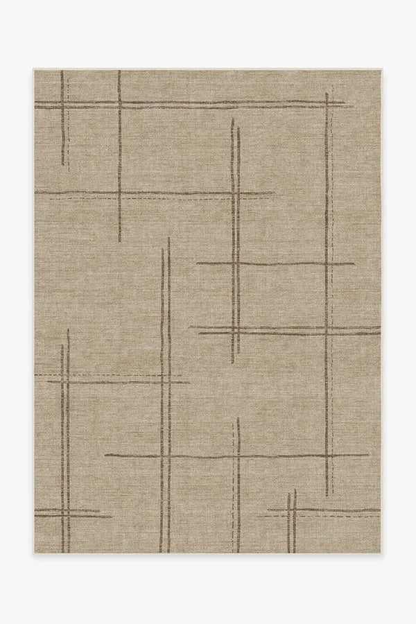 Stellan Latte Brown Flatwoven Rug