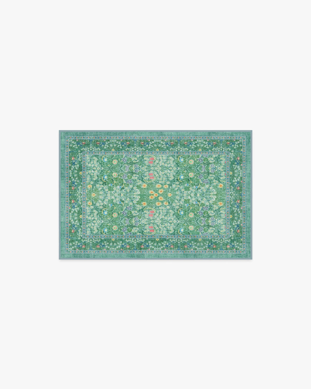 Blackthorn Multicolor Jade Rug by Morris & Co.