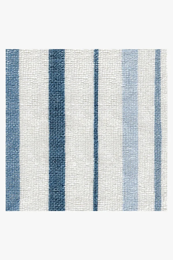 Harbor Stripe Blue Bath Mat