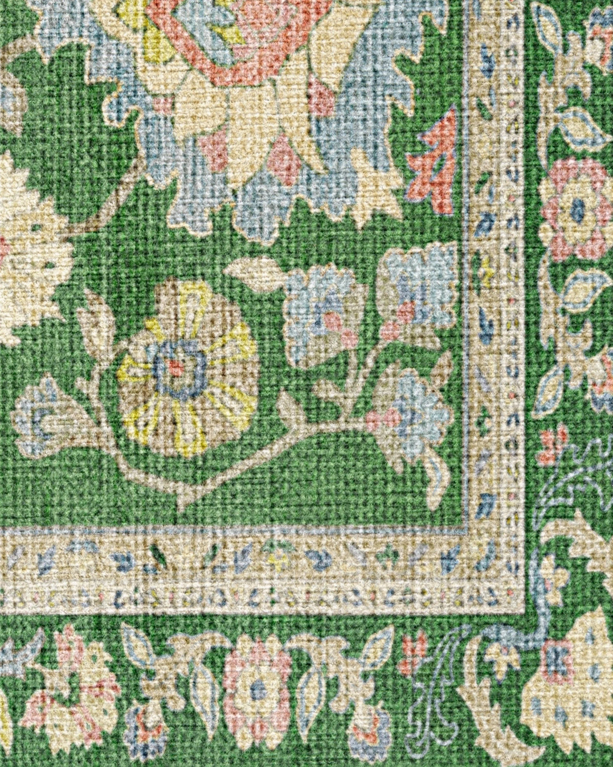 Calabria Green Flatwoven Rug