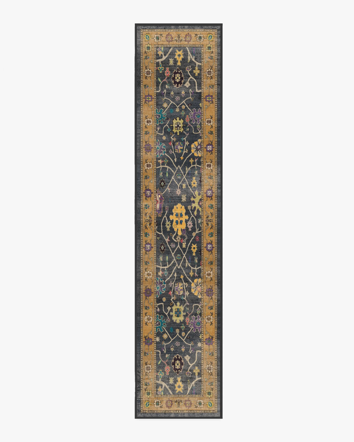 Jemima Vintage Ink Multicolour Rug