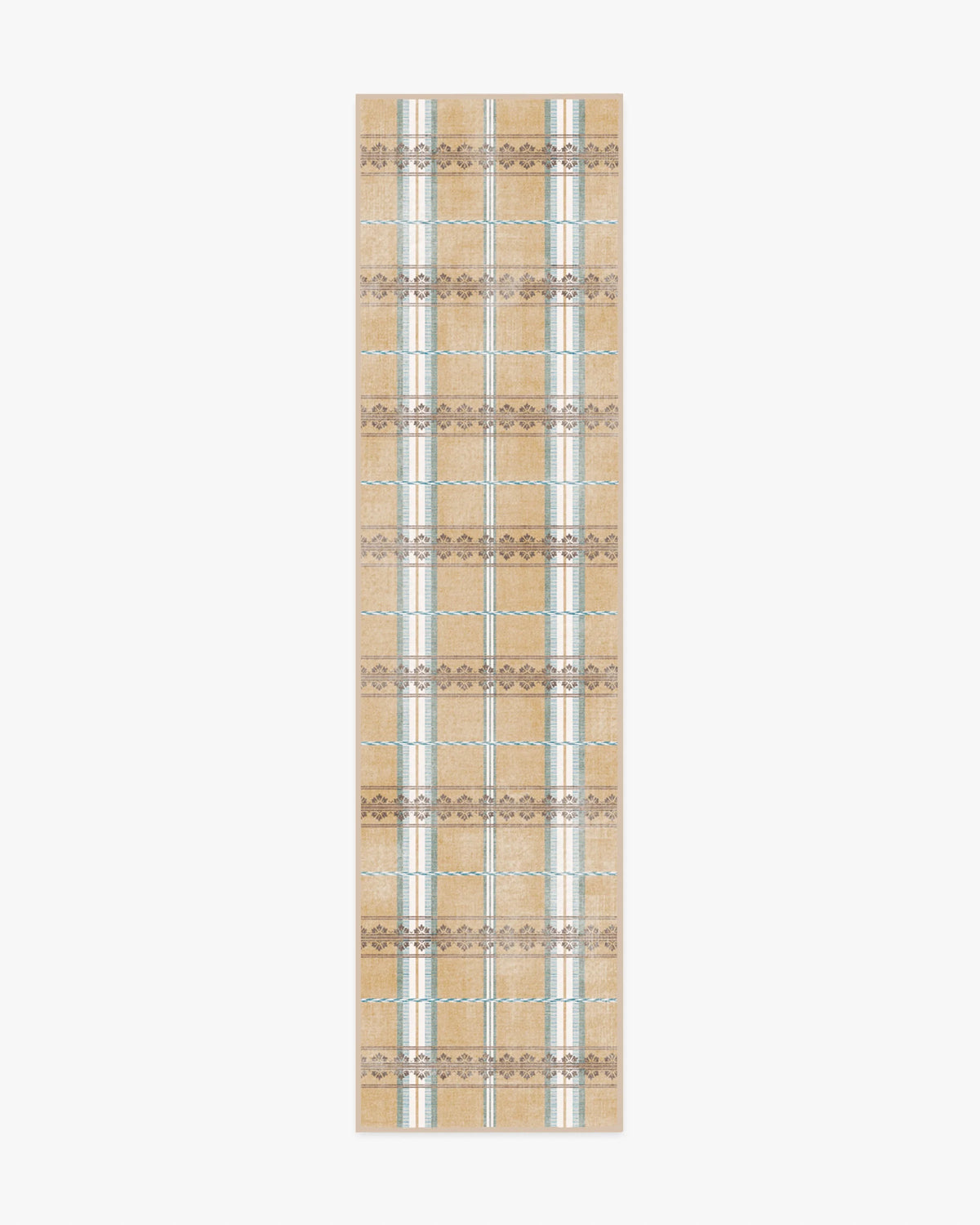 Hanover Check Natural Rug by Morris & Co.