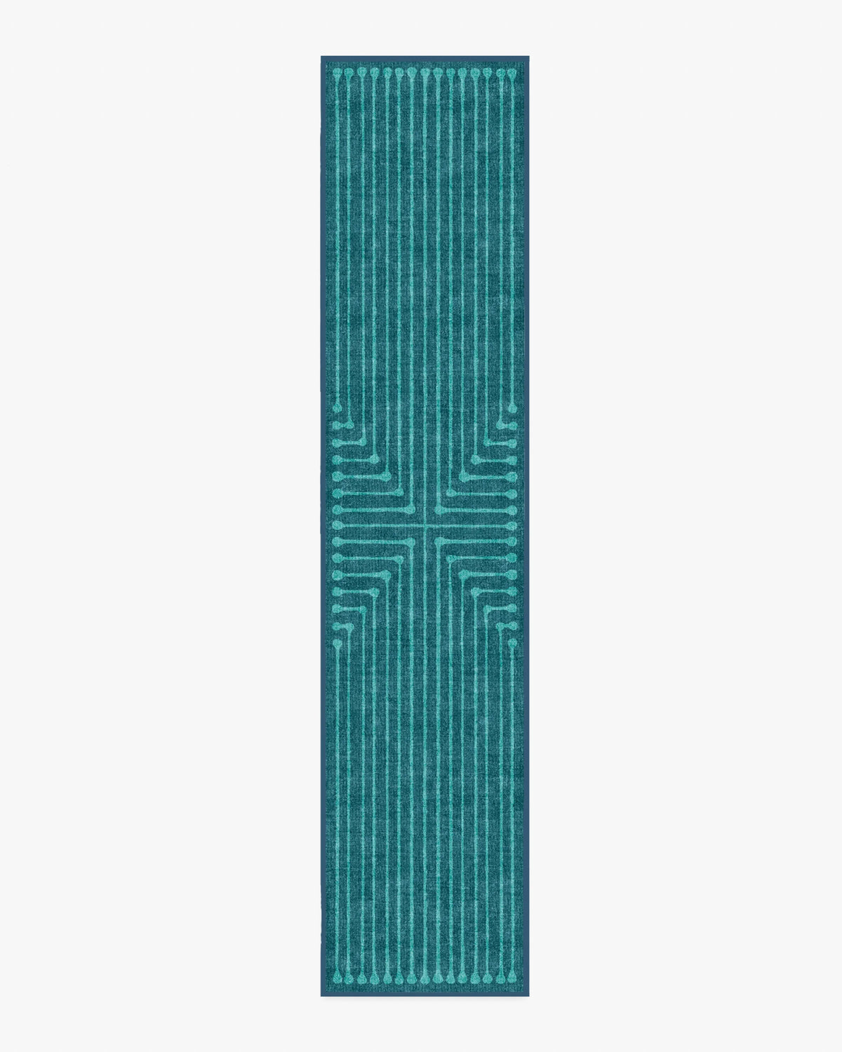 Inkdrop Blue & Teal Flatwoven Rug by Jonathan Adler