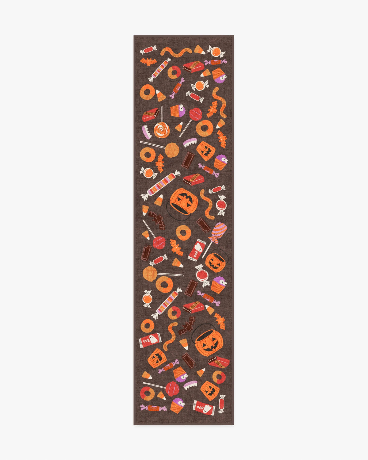 Halloween Treats Brown Multicolor Rug