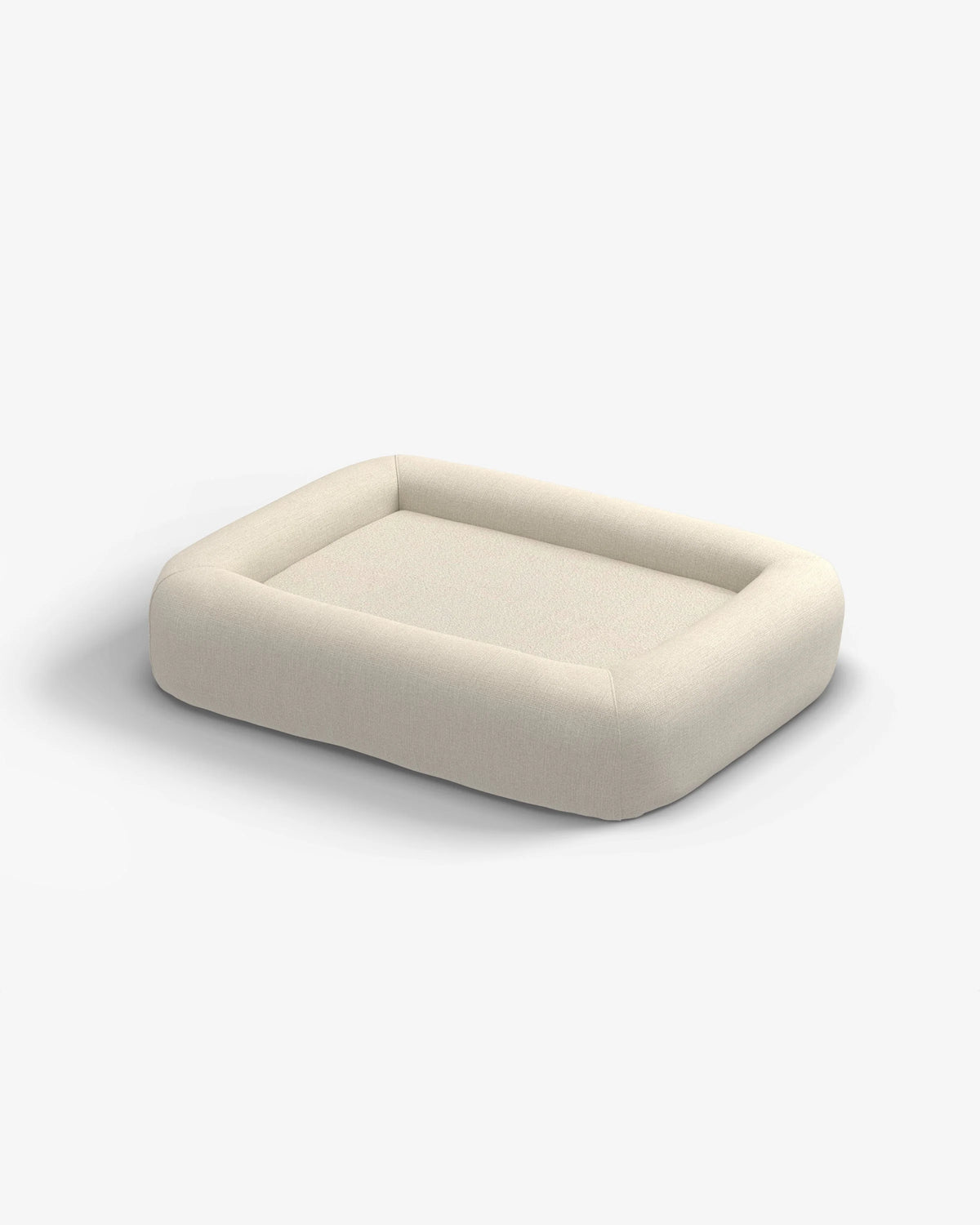 Sand Woven Bolster Pet Bed