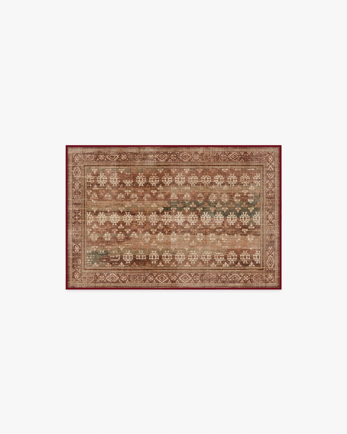 Solana Rust & Sage Flatwoven Rug
