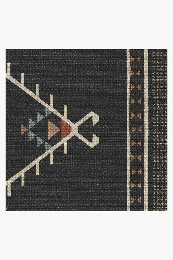 Damali Black Multicolor Outdoor Rug