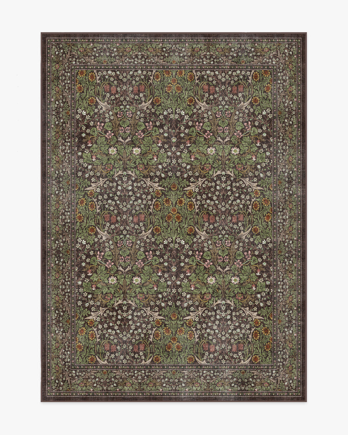 Blackthorn Dark Wood Rug by Morris & Co.