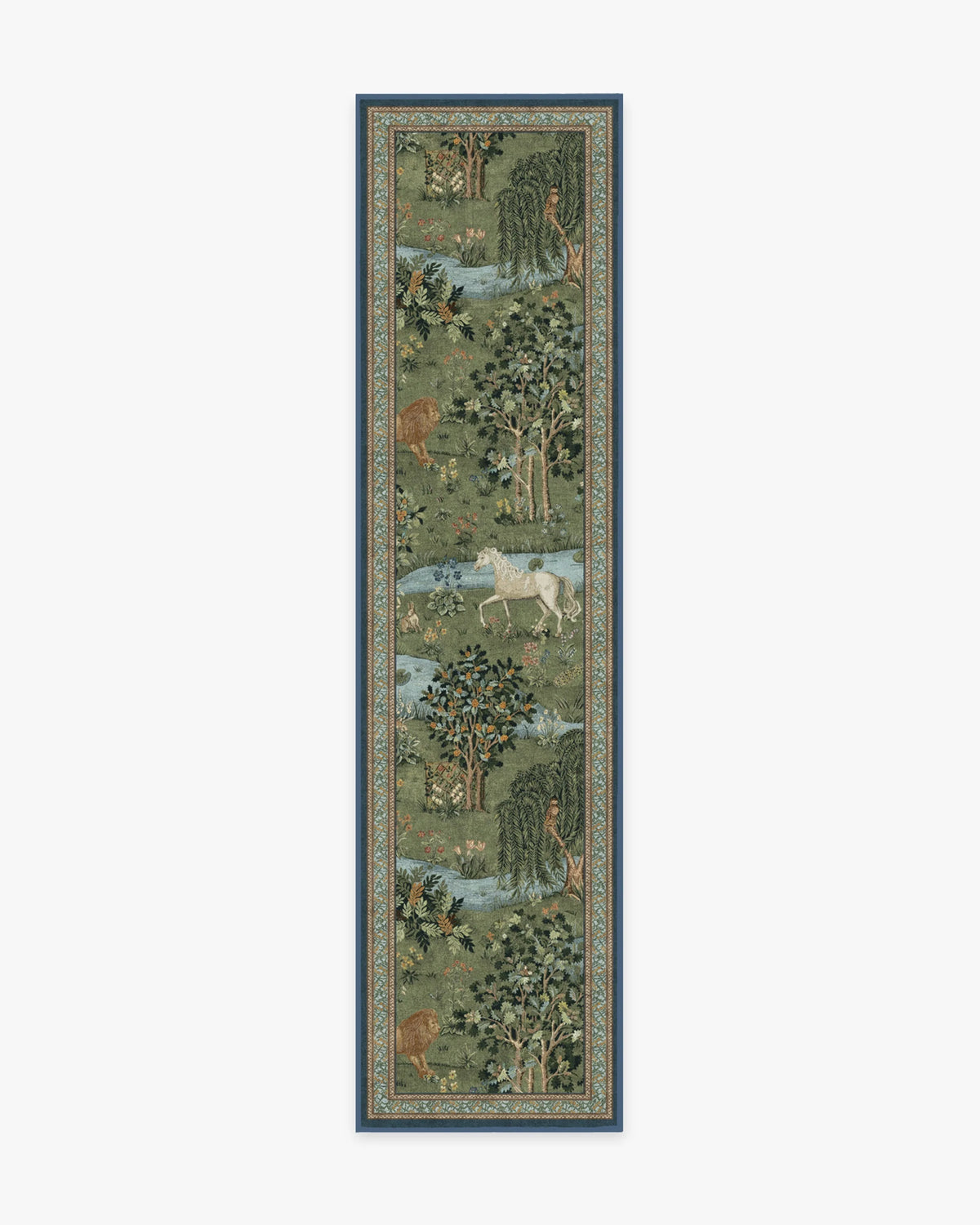 Owl & Willow Green Rug by Morris & Co.