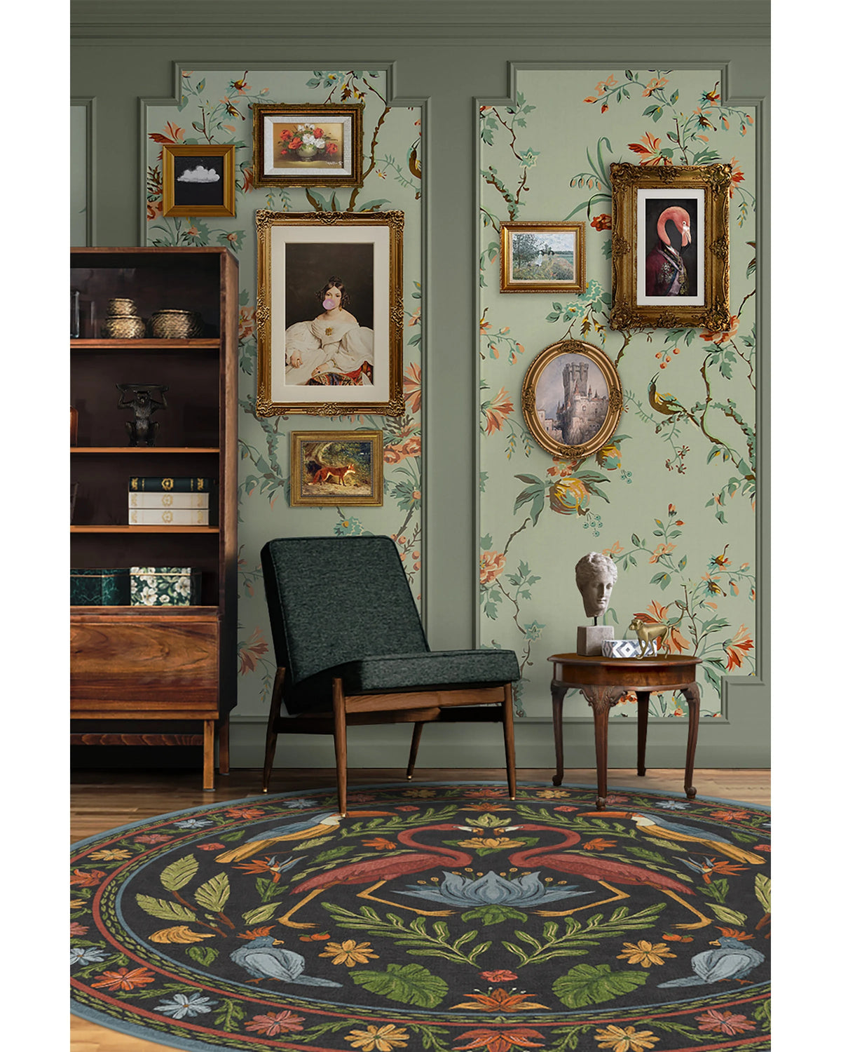 Birds Of A Feather Flatwoven Rug by Iris Apfel