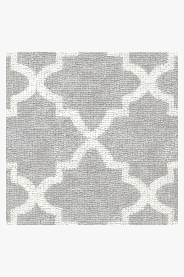Tria Trellis Light Grey Bath Mat