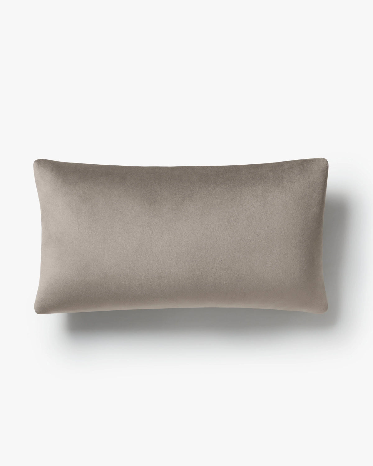 Grey Velvet Throw Pillow