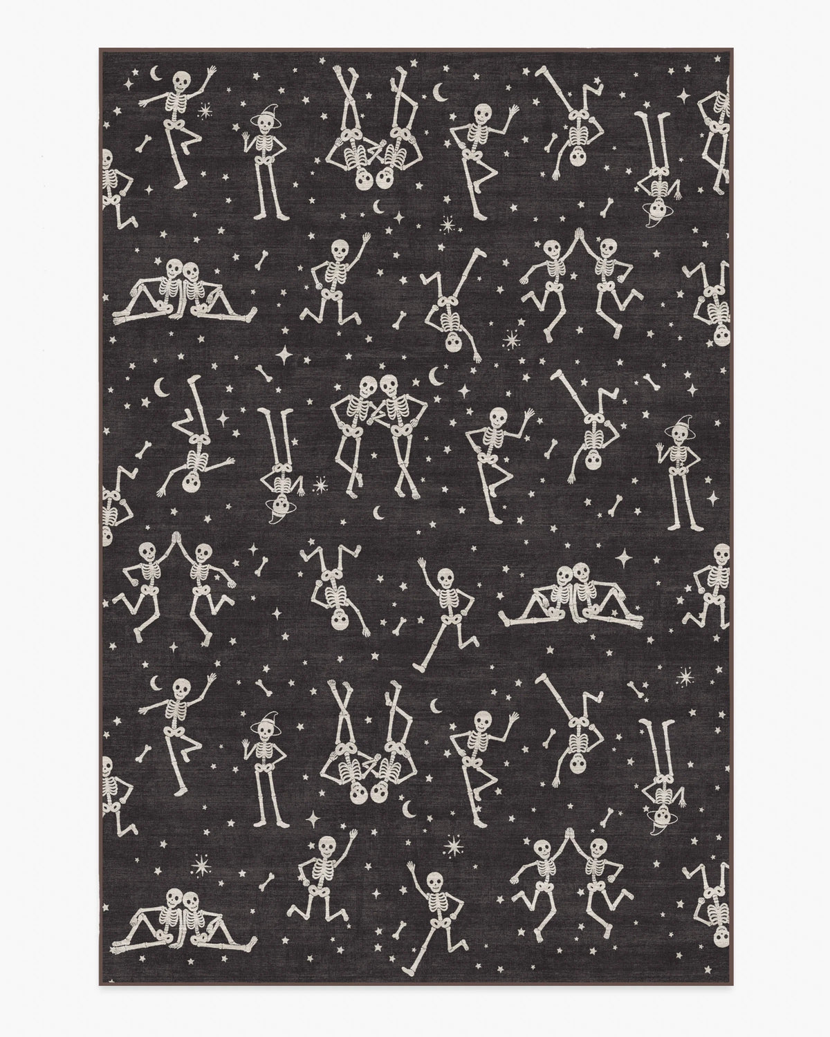 Bone Parade Charcoal Flatwoven Rug