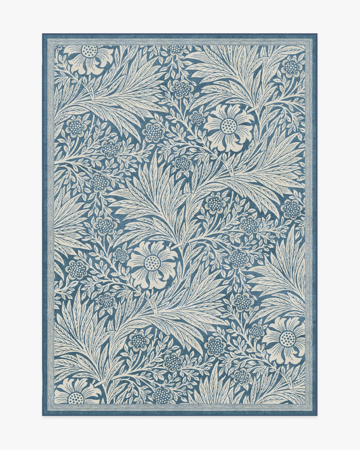 Marigold Blue Flatwoven Rug by Morris & Co.