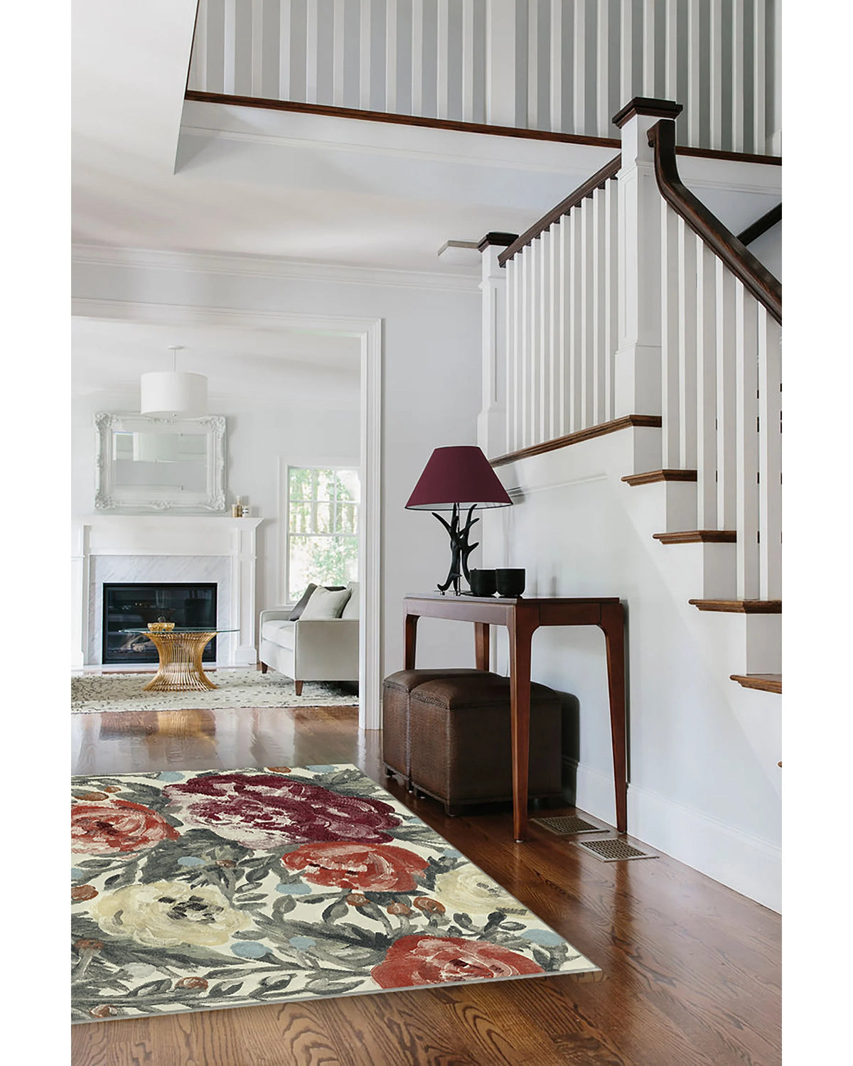 Camellia Currant Flatwoven Rug