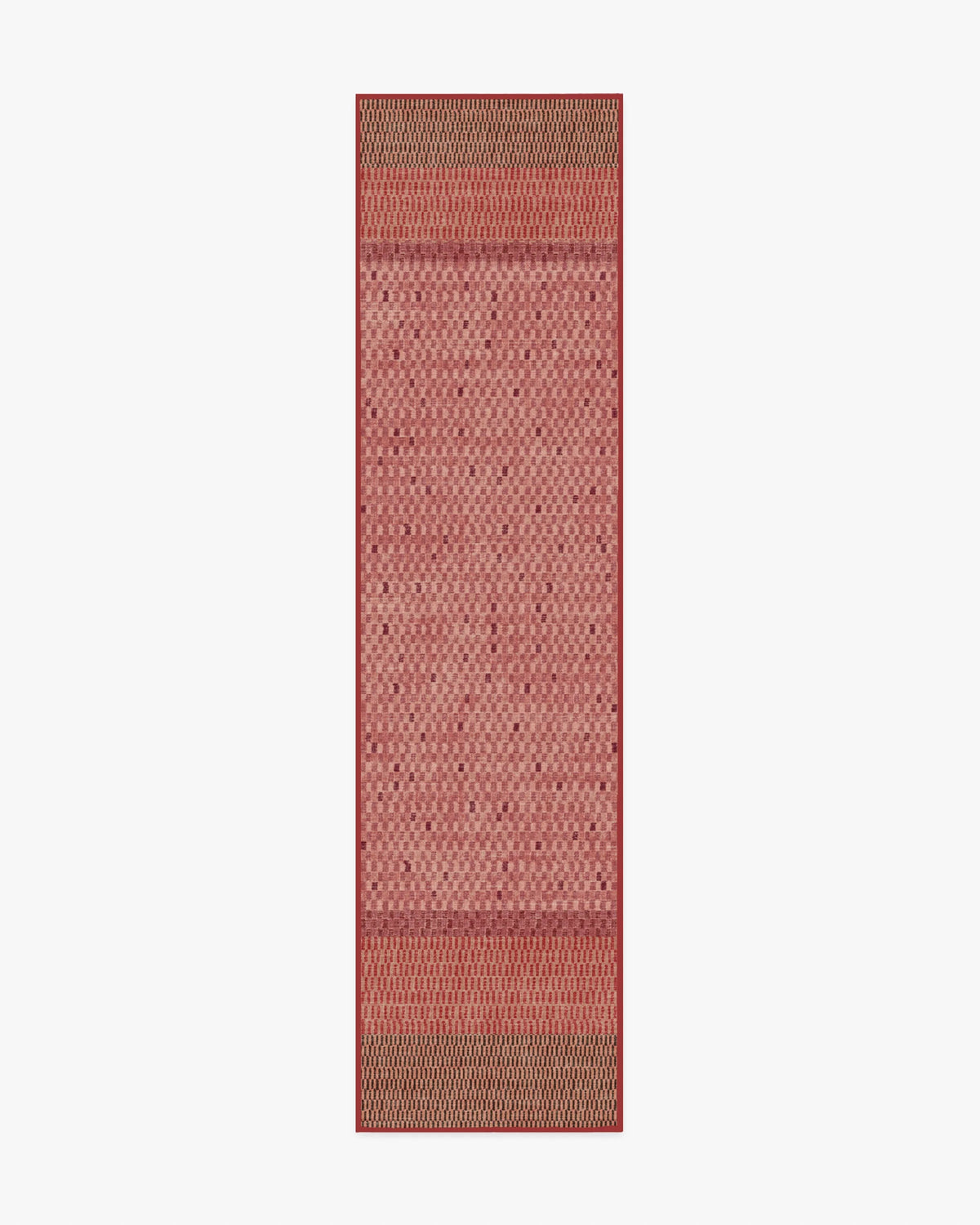 Mesa Check Red Flatwoven Rug