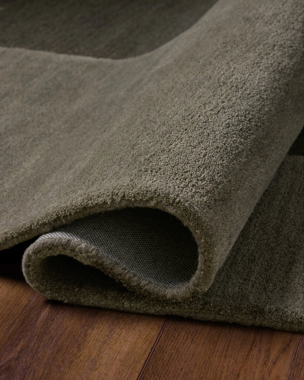 Malta Moss Grey Wool Rug