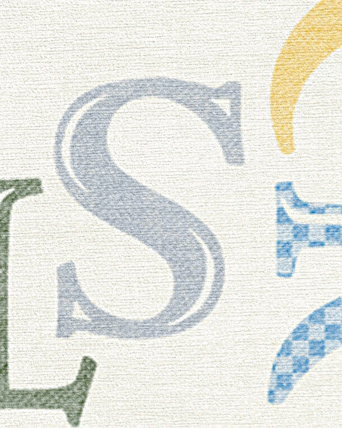 Easy as ABC Multicolor Flatwoven Rug