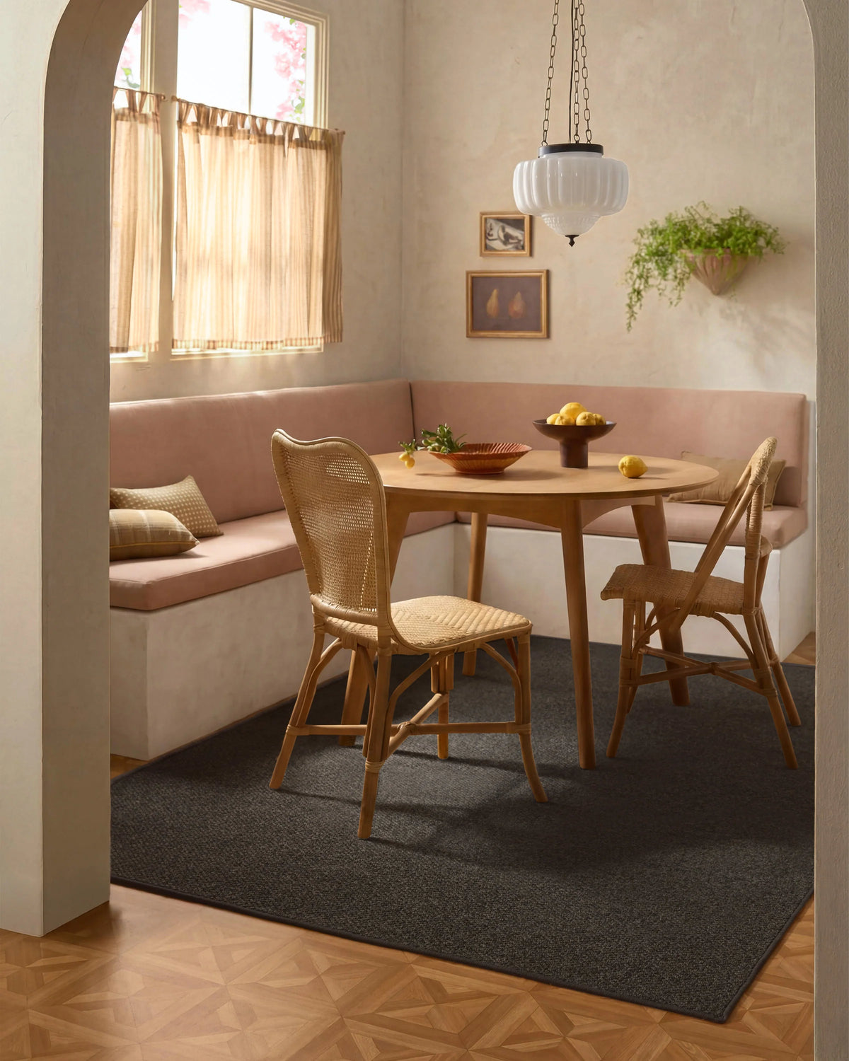 Haven Black Performance Weave Rug