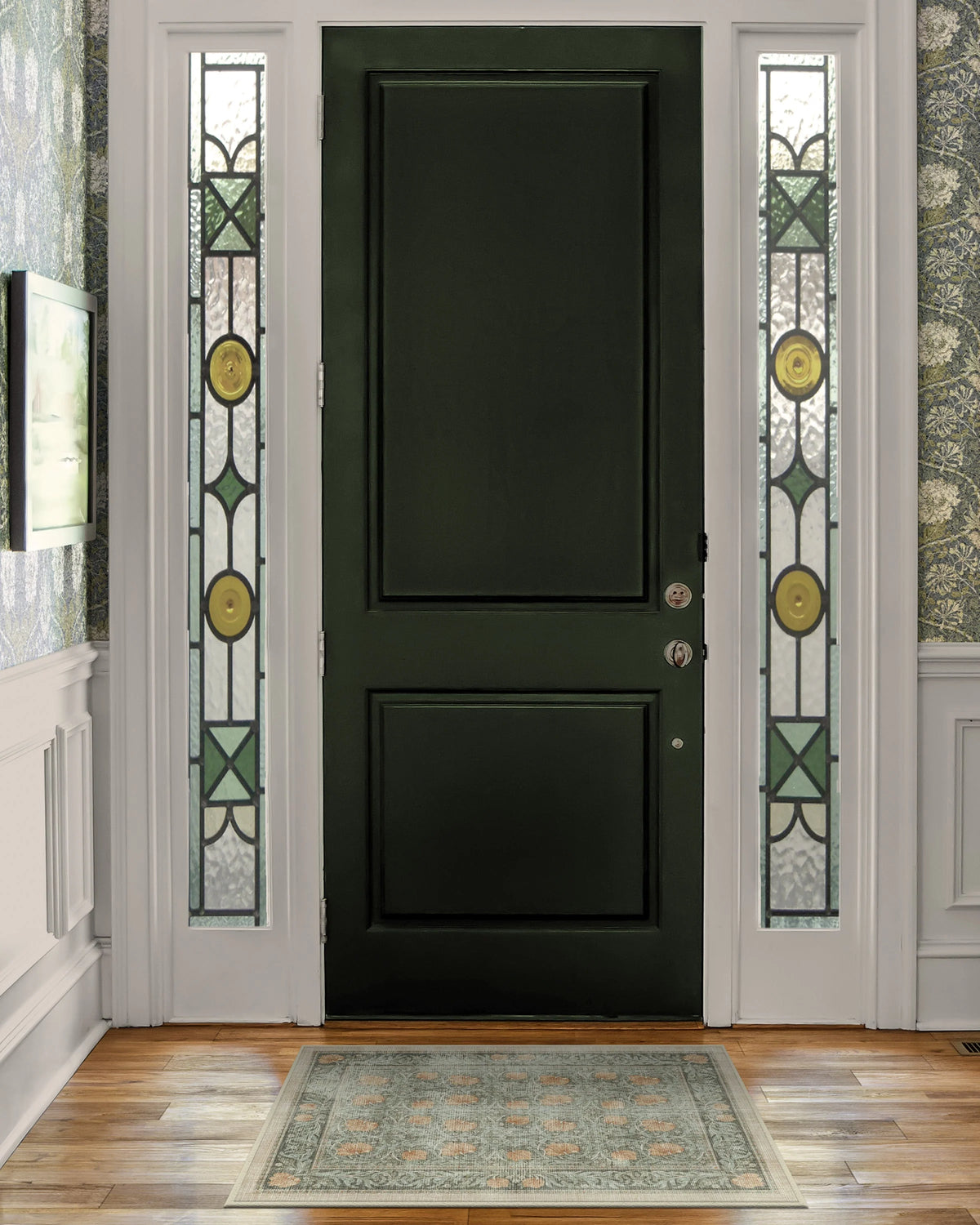 Pimpernel Jade Flatwoven Rug by Morris & Co.