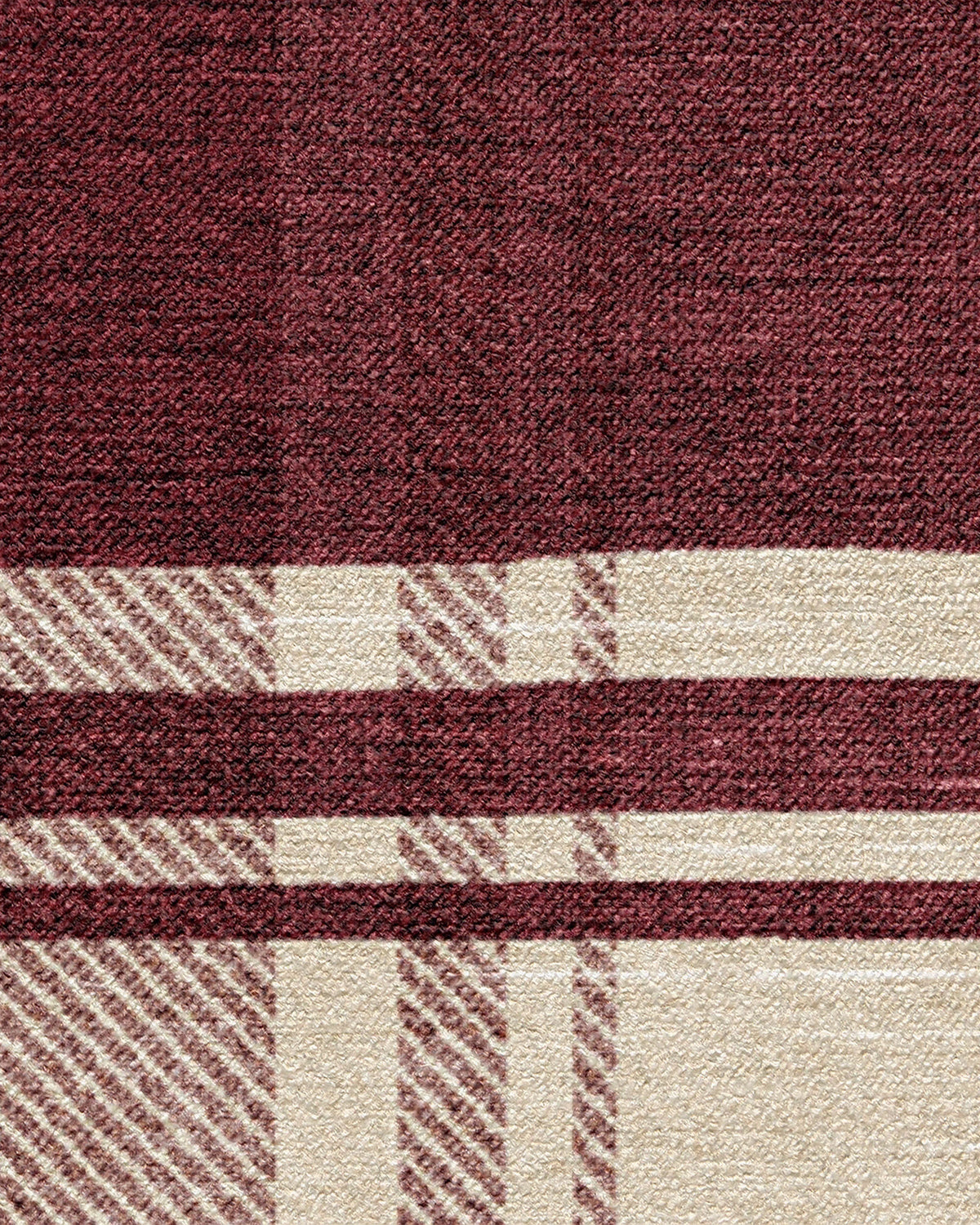 Easton Plaid Burgundy Rug