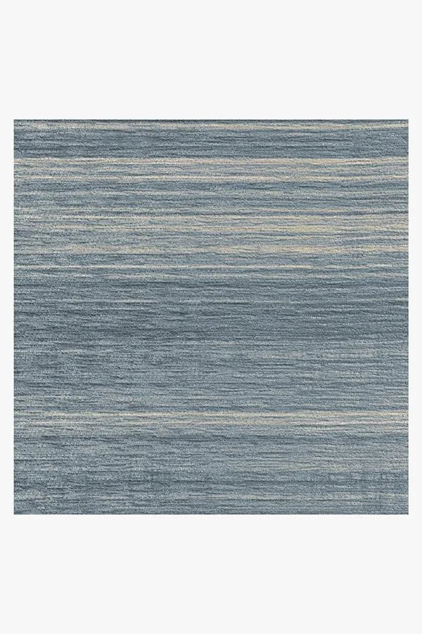 Coastal Linear Stripe Slate Flatwoven Rug