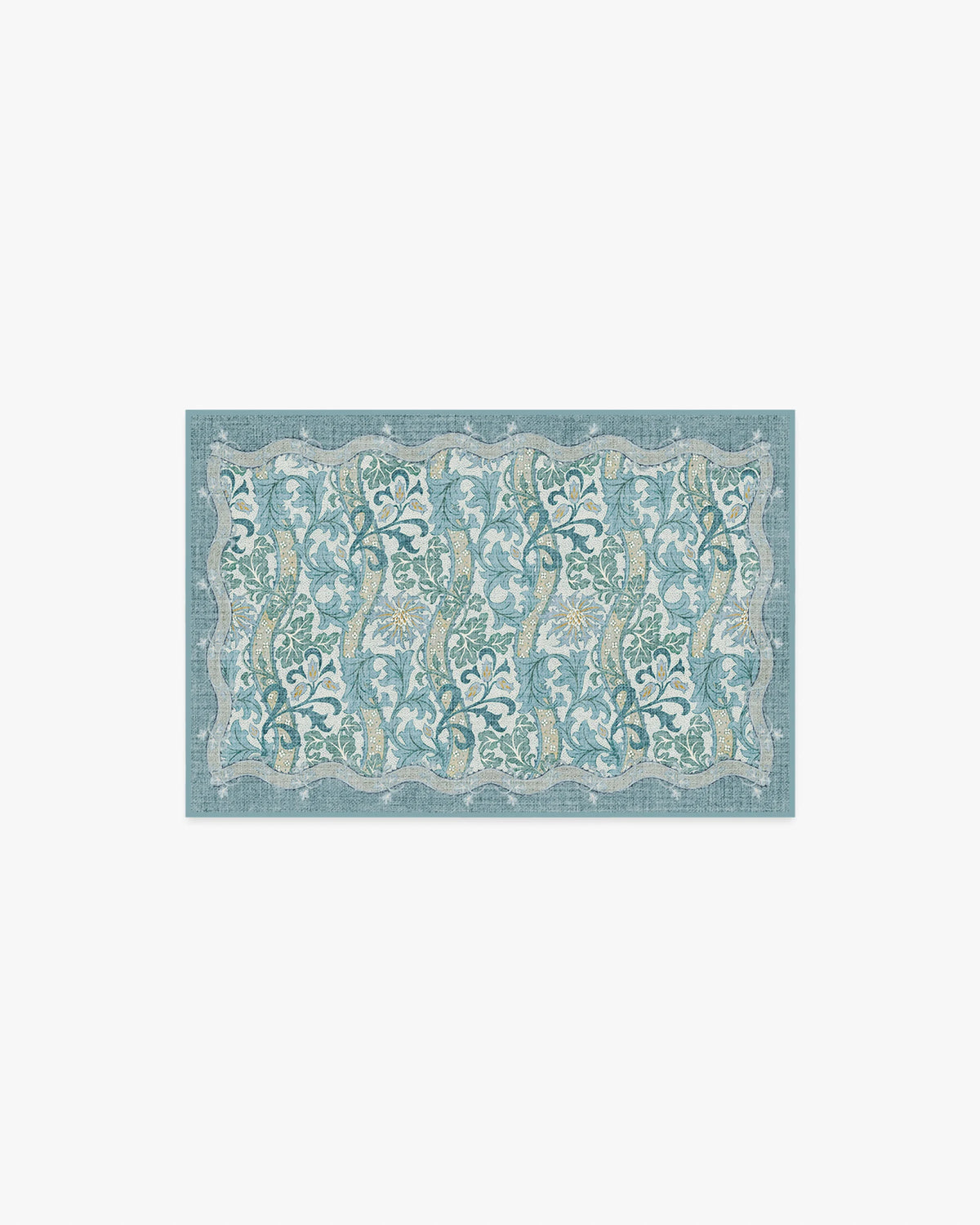Cornflower Slate Blue Rug by Morris & Co.