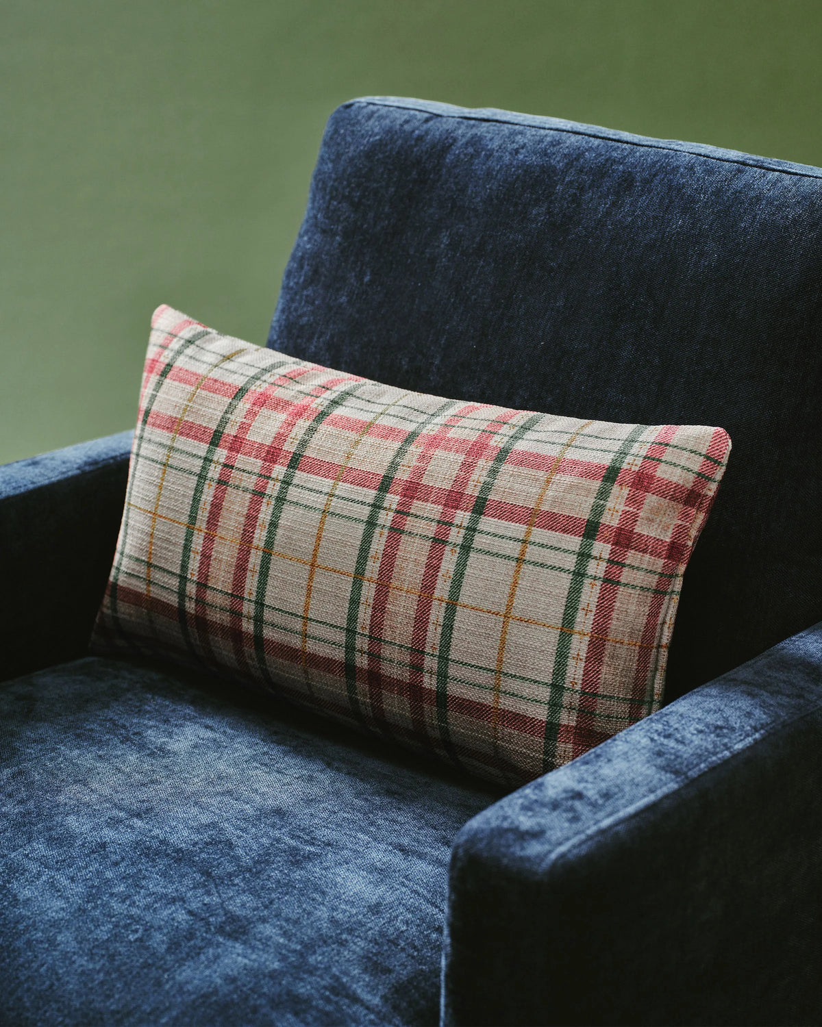 Heirloom Tartan Cream Woven Throw Pillow